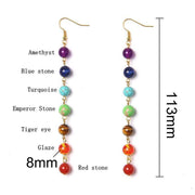 Boucles d'oreilles des 7 chakras