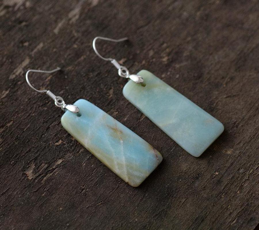Boucles d'oreilles en Amazonite