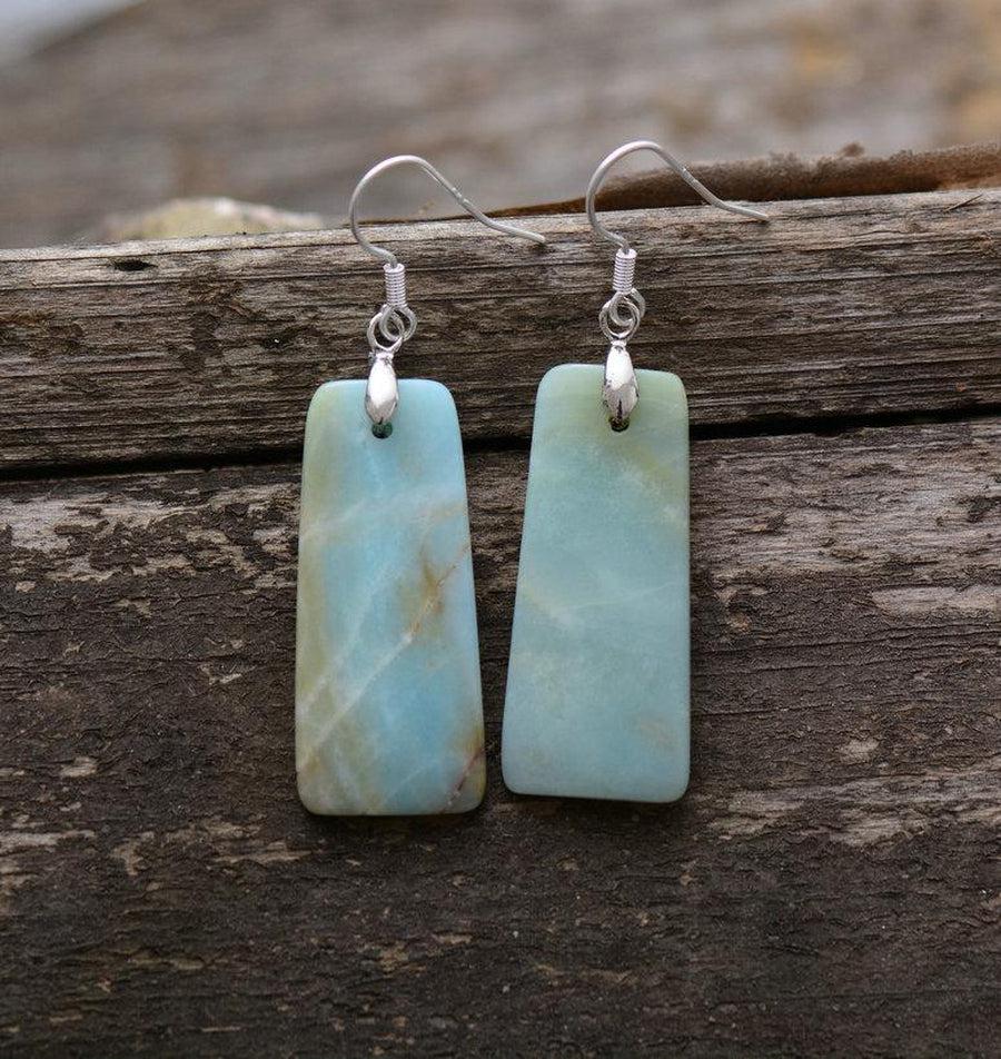 Boucles d'oreilles en Amazonite