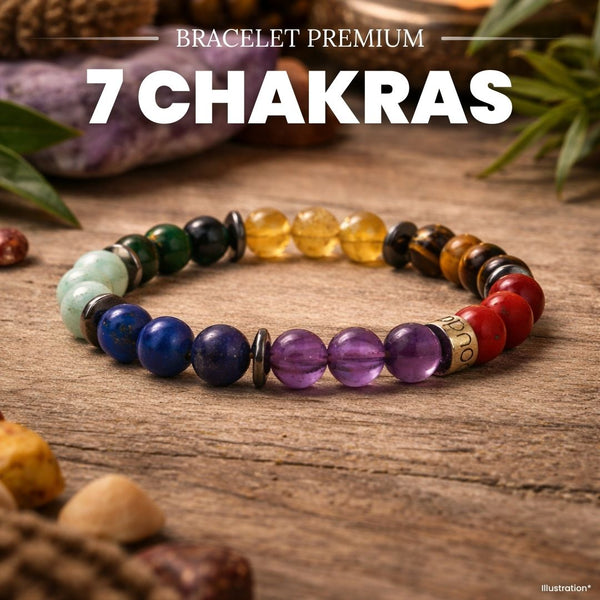 Bracelet « 7 Chakras harmonisés » en pierres naturelles