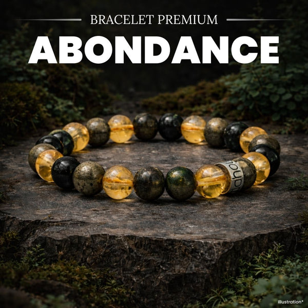 Bracelet « Abondance & Prospérité » en Citrine, Pyrite et Jade