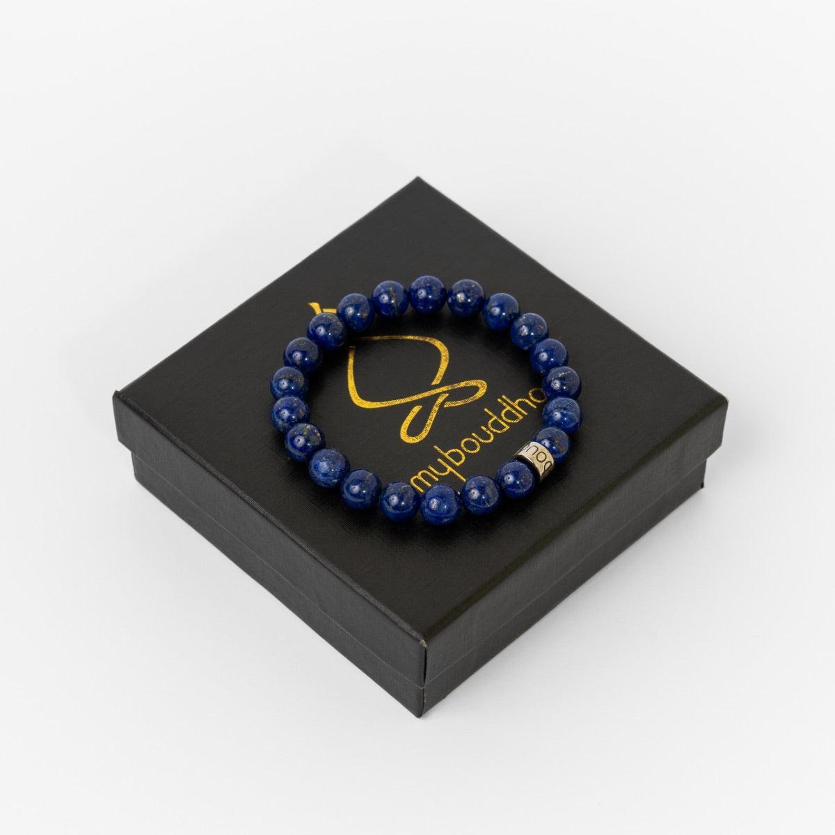 Bracelet « Amélioration de l’expression » en Lapis Lazuli