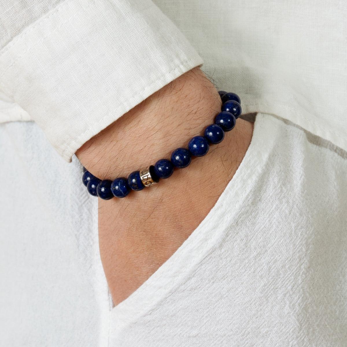 Bracelet « Amélioration de l’expression » en Lapis Lazuli