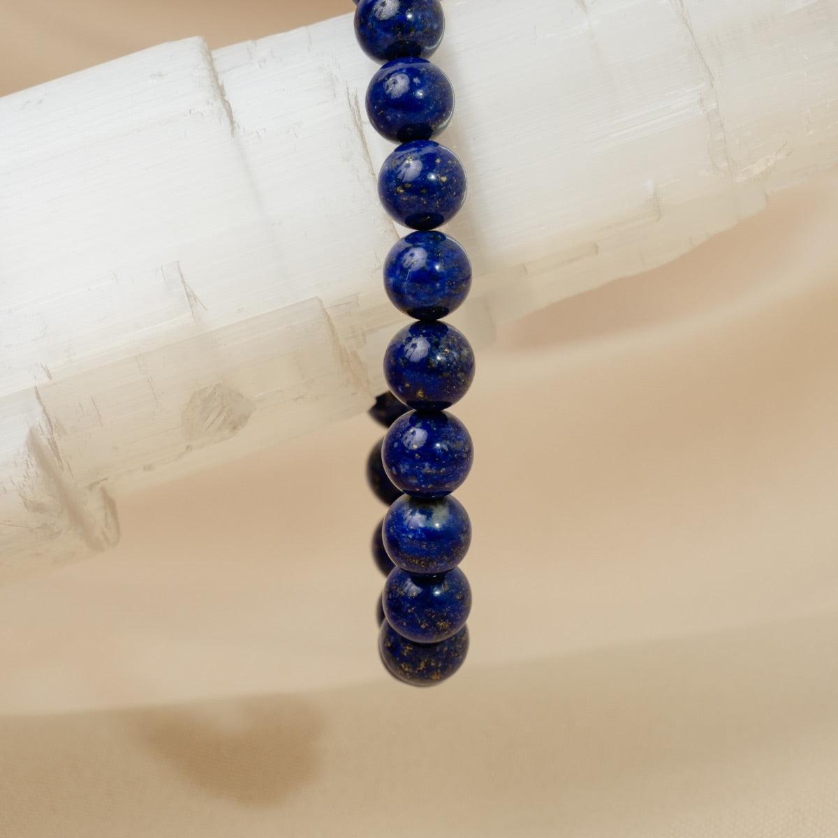 Bracelet « Amélioration de l’expression » en Lapis Lazuli