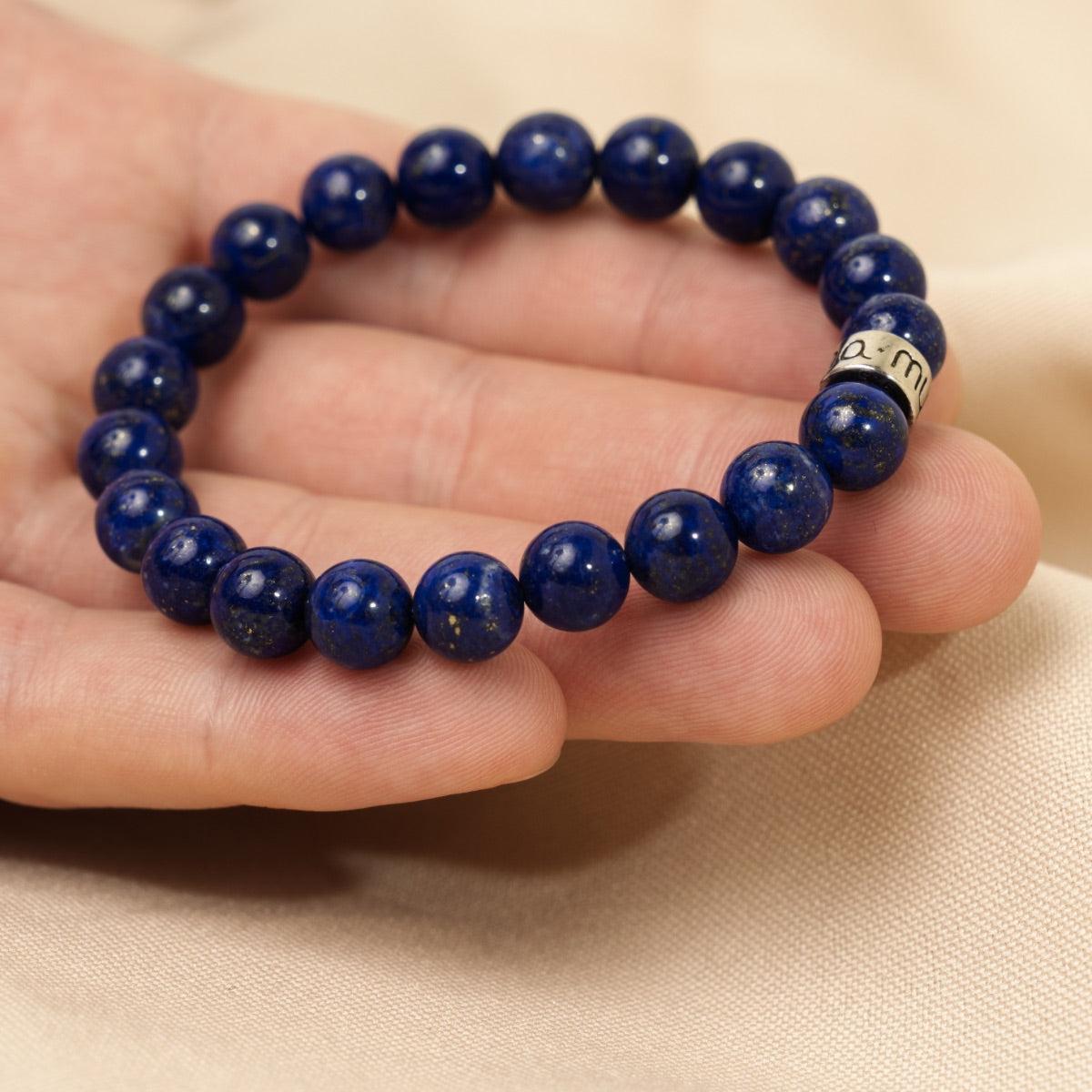 Bracelet « Amélioration de l’expression » en Lapis Lazuli