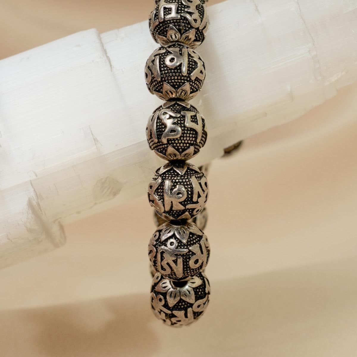 Bracelet Antique Tibétain en Argent Tibétain