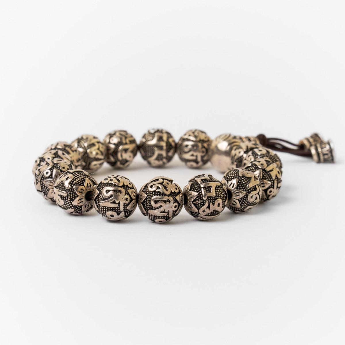Bracelet Antique Tibétain en Argent Tibétain