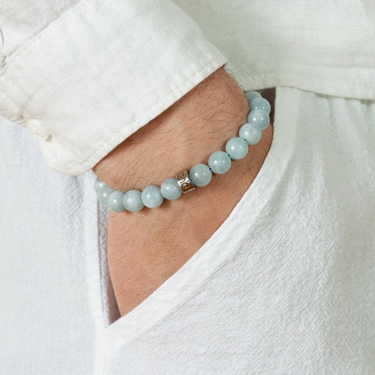 Bracelet « d’Intuition » en Aigue-Marine du Brésil