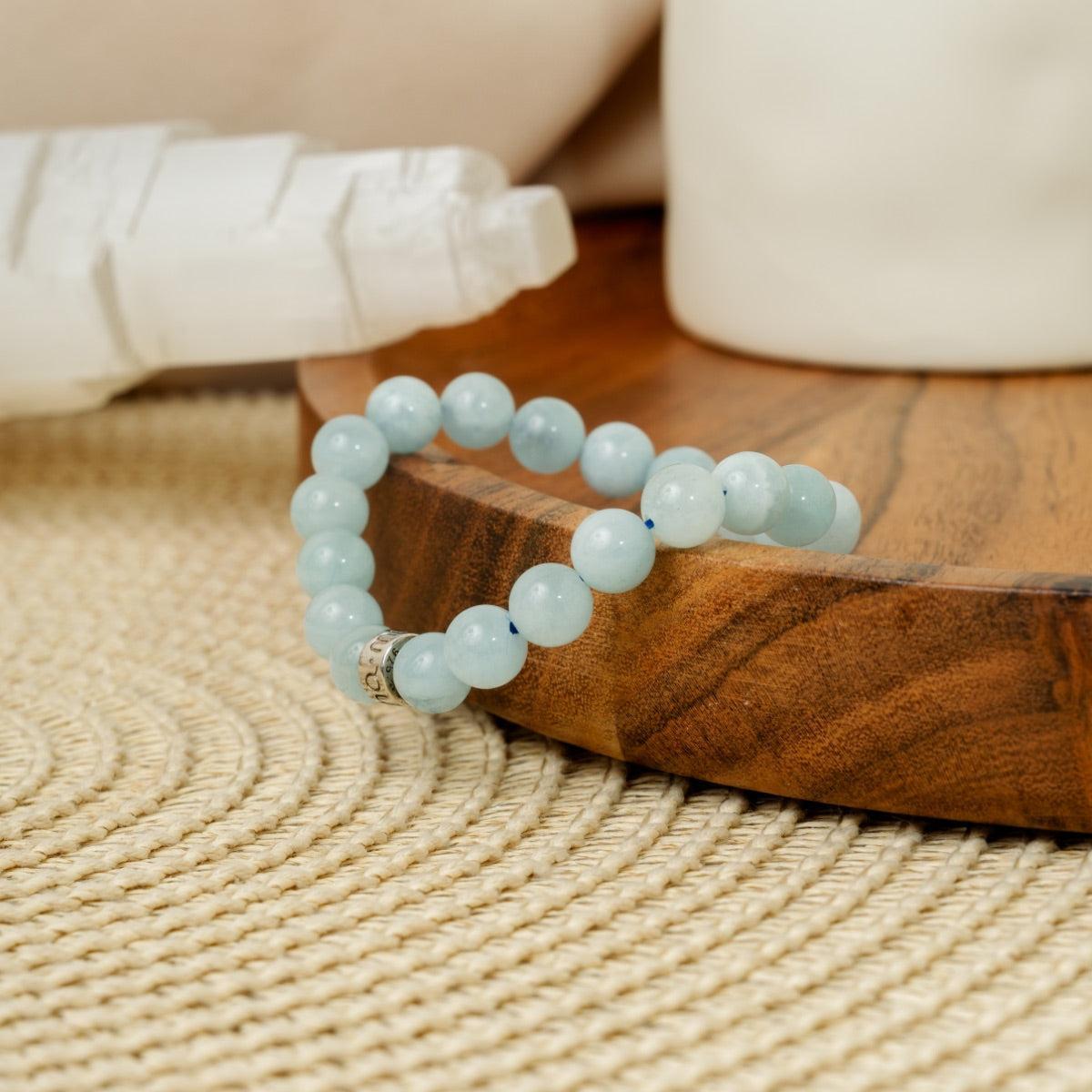 Bracelet « d’Intuition » en Aigue-Marine du Brésil