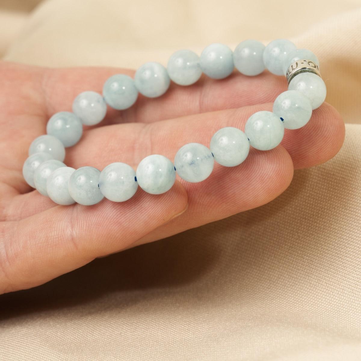 Bracelet « d’Intuition » en Aigue-Marine du Brésil