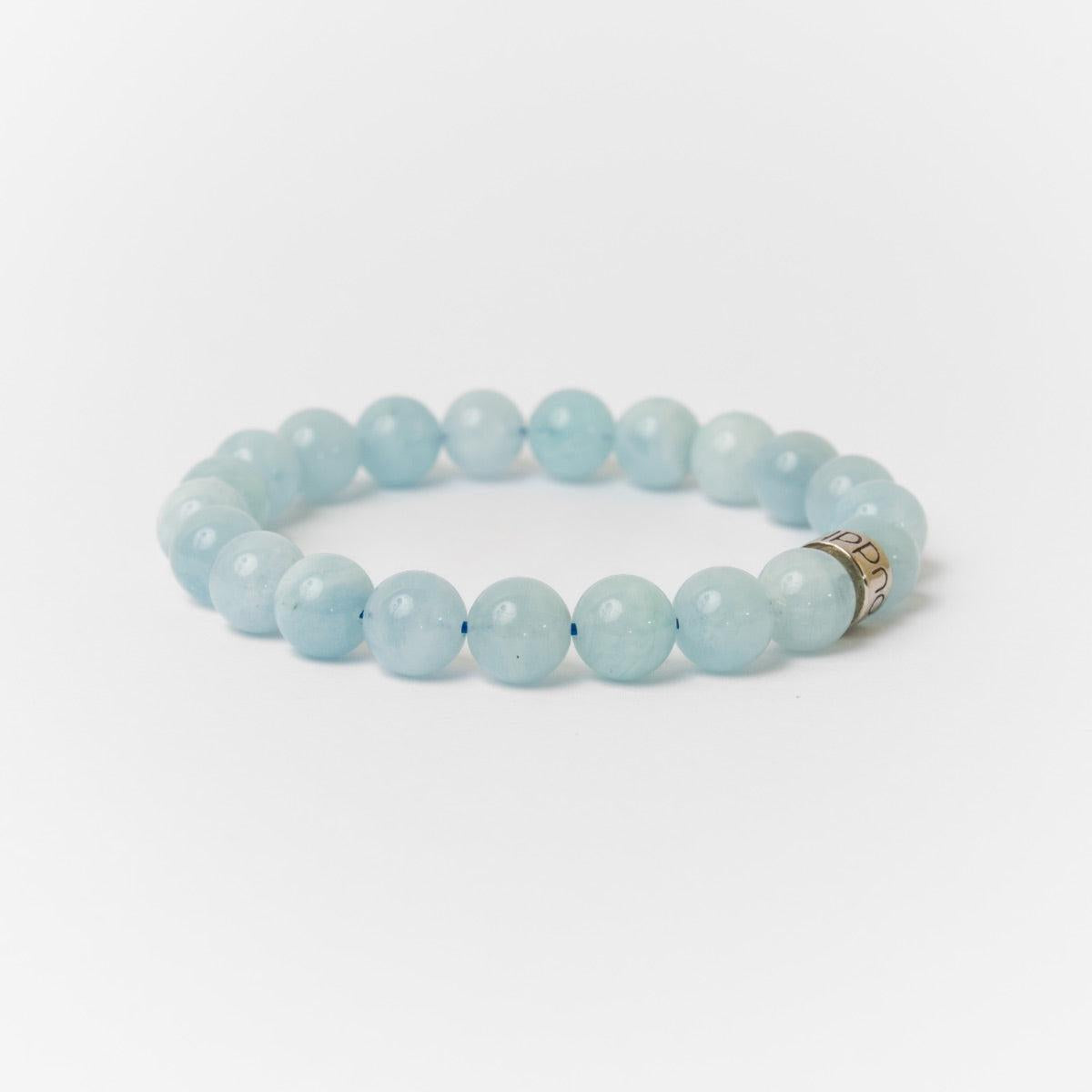 Bracelet « d’Intuition » en Aigue-Marine du Brésil