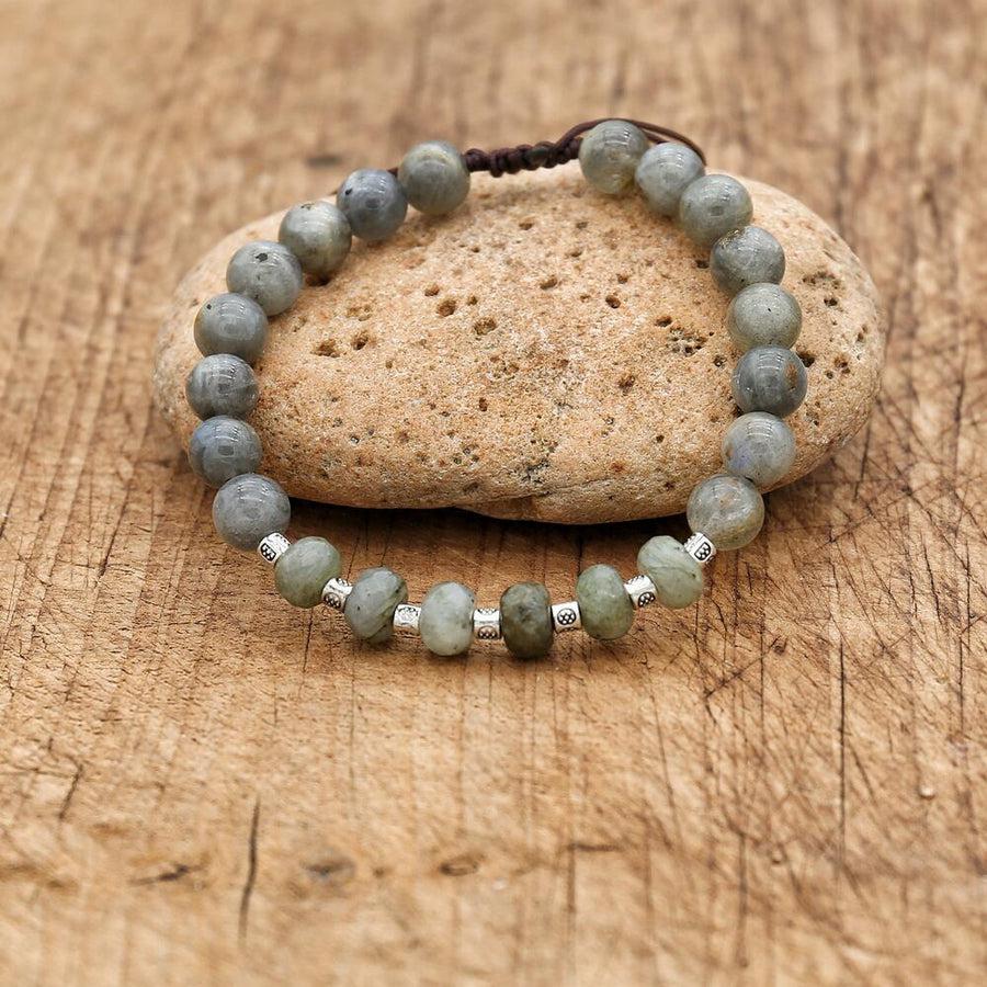 Bracelet en perles de Labradorite véritable