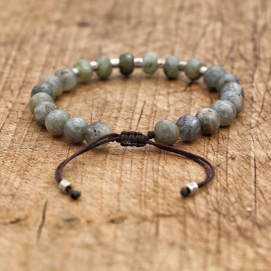 Bracelet en perles de Labradorite véritable