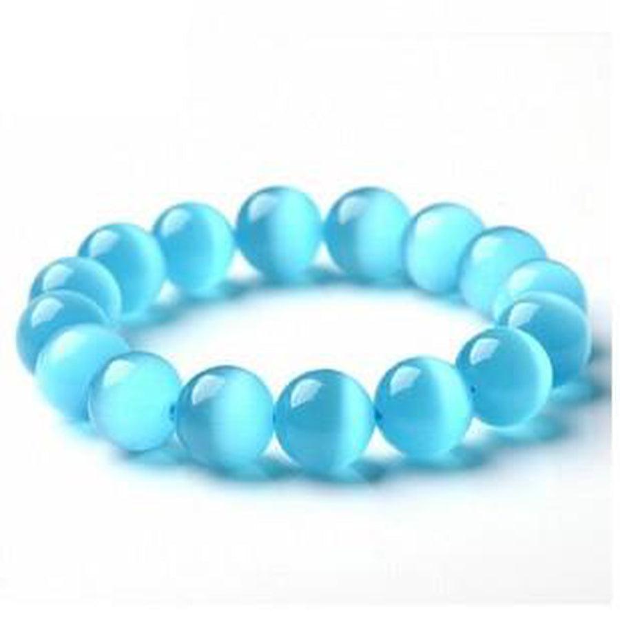 Bracelet en perles d’Opalite bleue