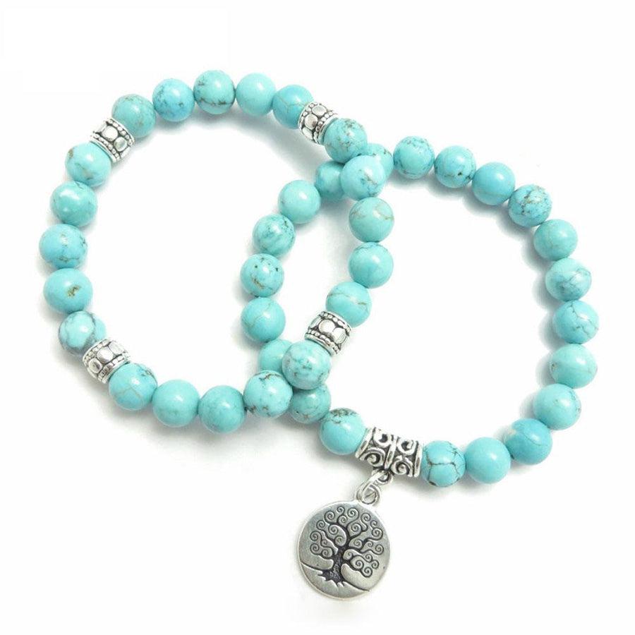 Bracelet «énergie positive» en pierres de Turquoise