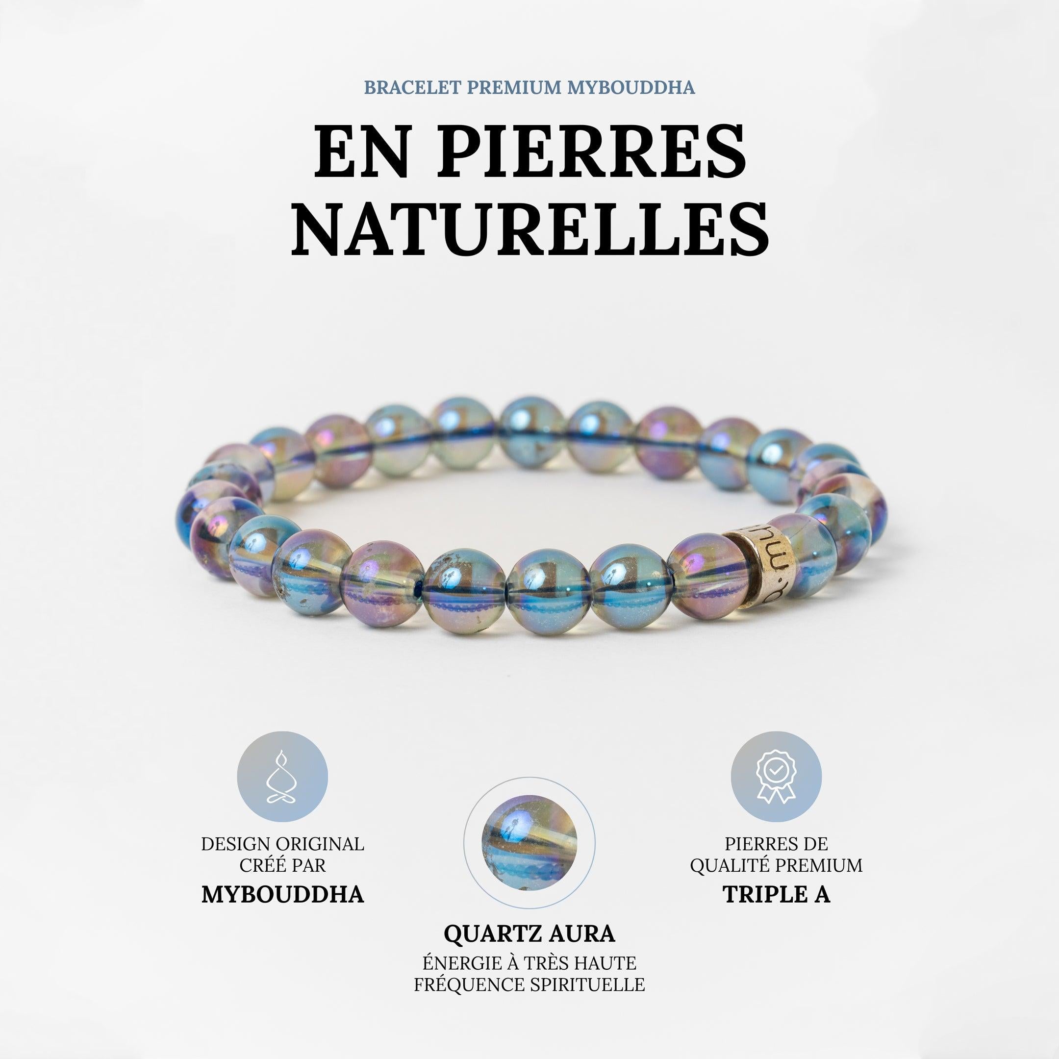 Bracelet « Énergie spirituelle » en Quartz Aura