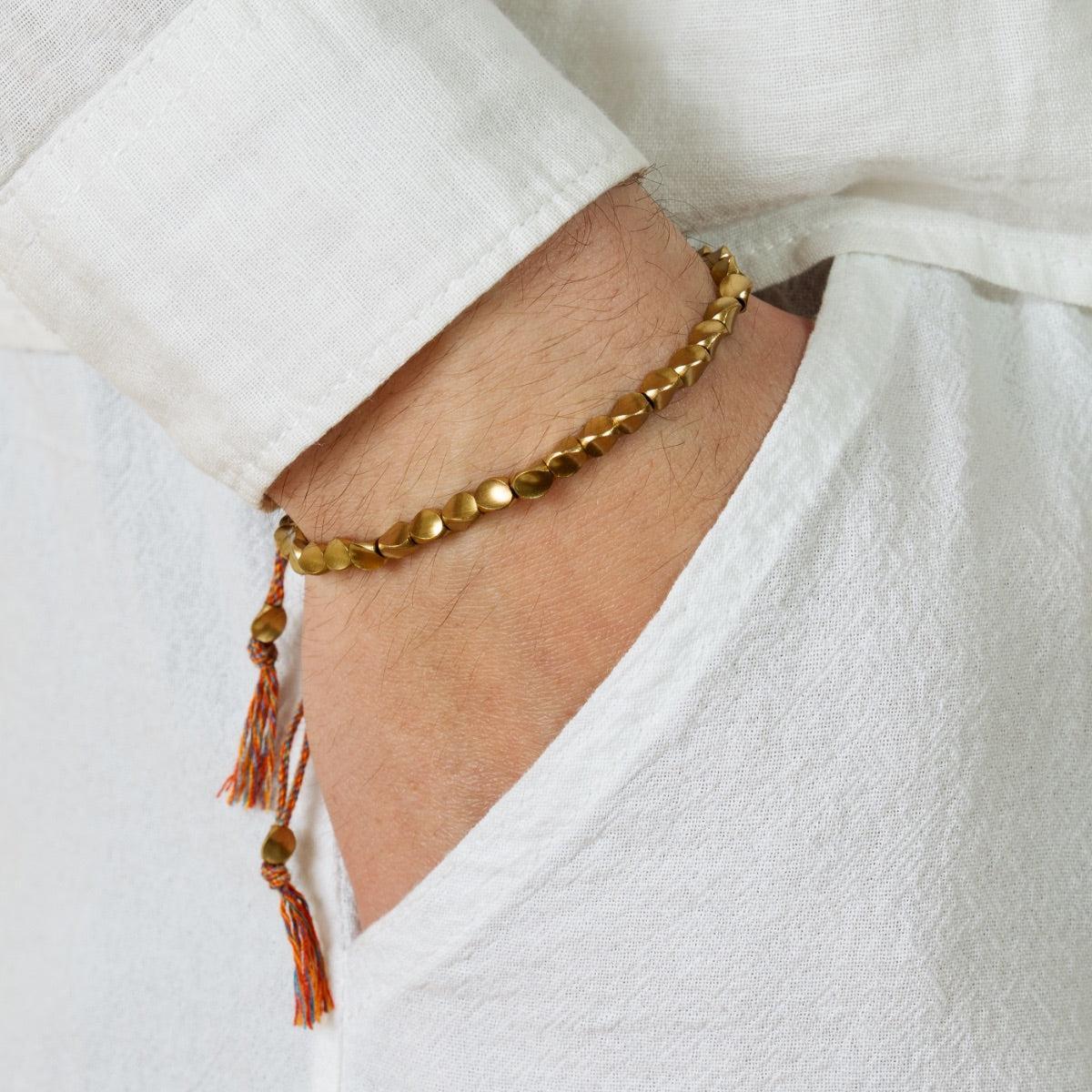 Bracelet «Harmonie» en perles de cuivre