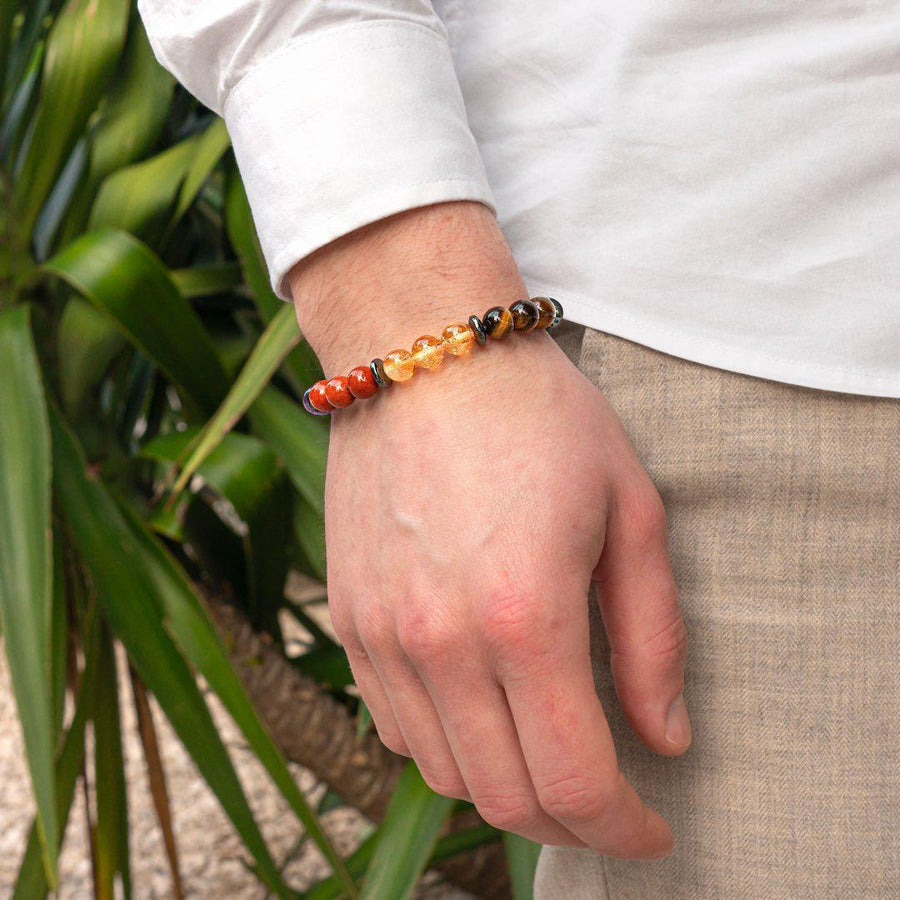 Bracelet «Harmonisation des 7 Chakras » version premium 4.0 en pierres de qualités premium