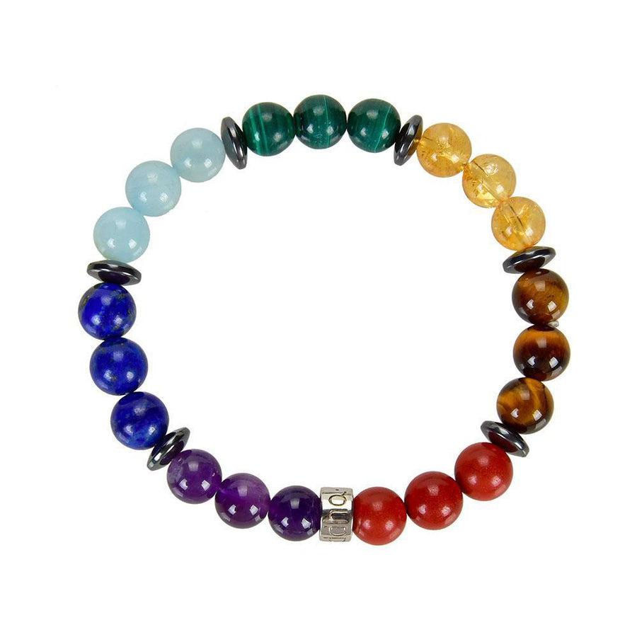 Bracelet «Harmonisation des 7 Chakras » version premium 4.0 en pierres de qualités premium