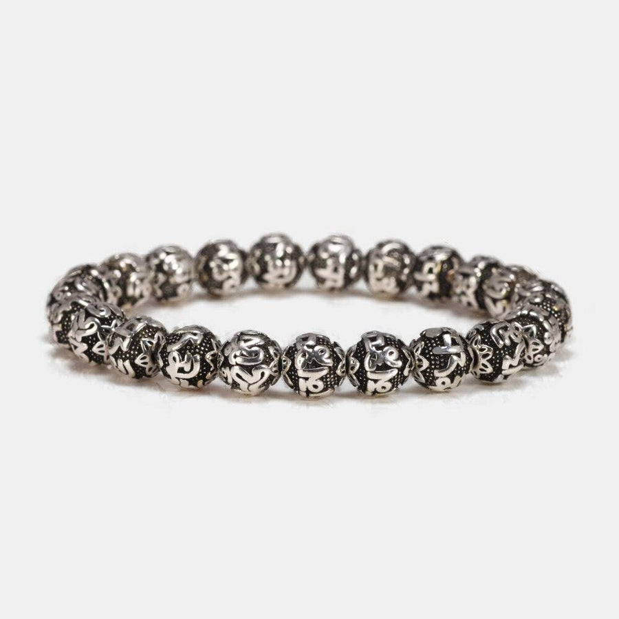 Bracelet «Paix intérieure» en cuivre antique Om Mani Padme Hum