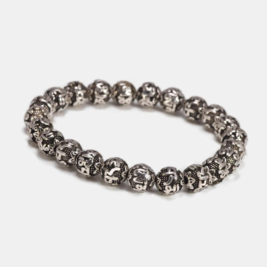 Bracelet «Paix intérieure» en cuivre antique Om Mani Padme Hum