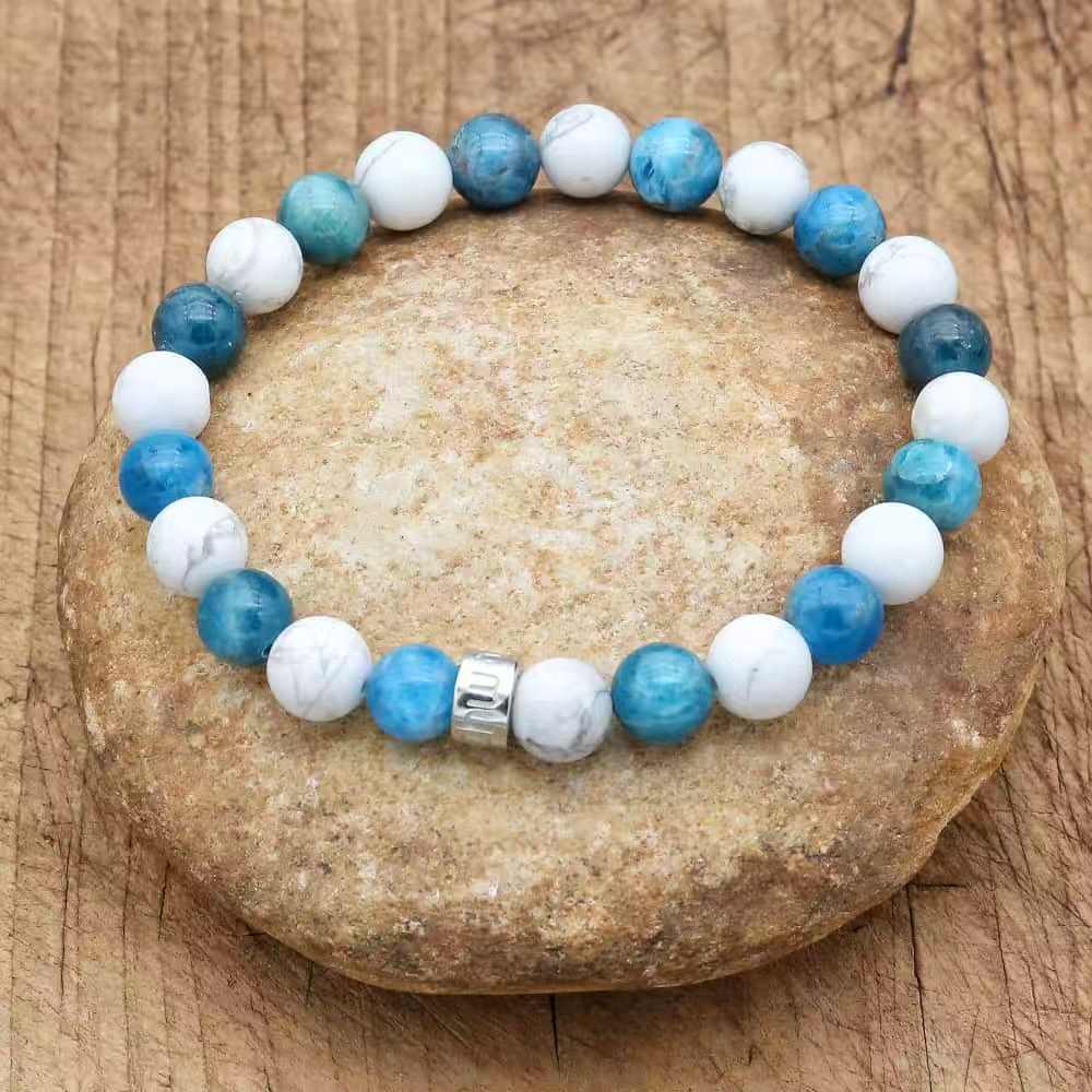 Bracelet « Perte de Poids » en Apatite et Howlite