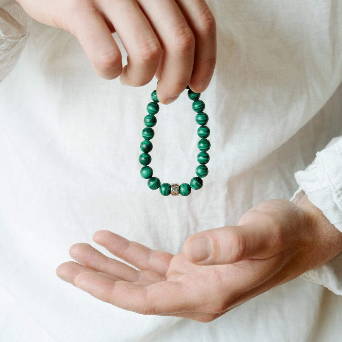 Bracelet « Soulagement des douleurs » en Malachite
