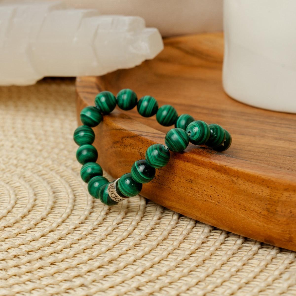 Bracelet « Soulagement des douleurs » en Malachite