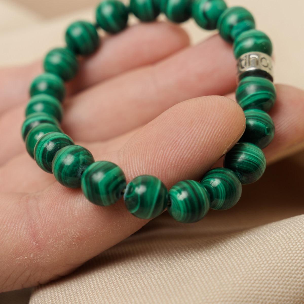 Bracelet « Soulagement des douleurs » en Malachite