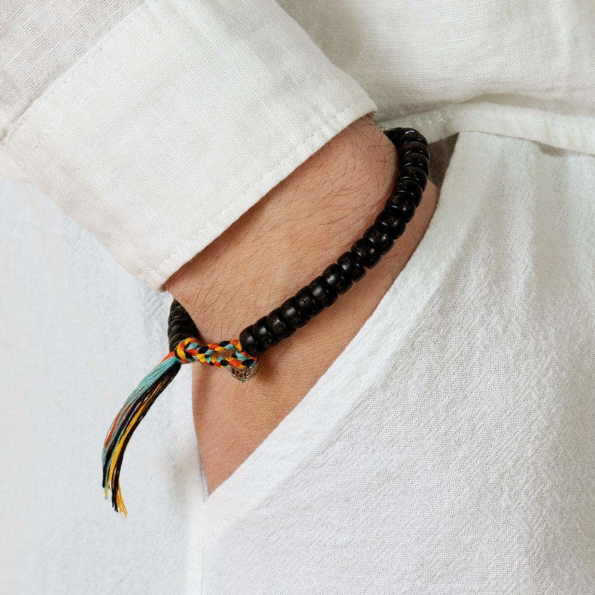 Bracelet tibétain bouddhiste mantra de grande compassion