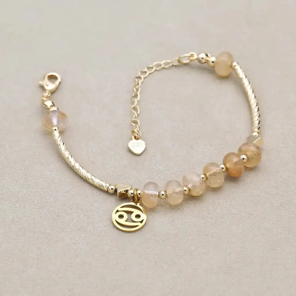 Bracelet Zodiaque en Quartz Fumé