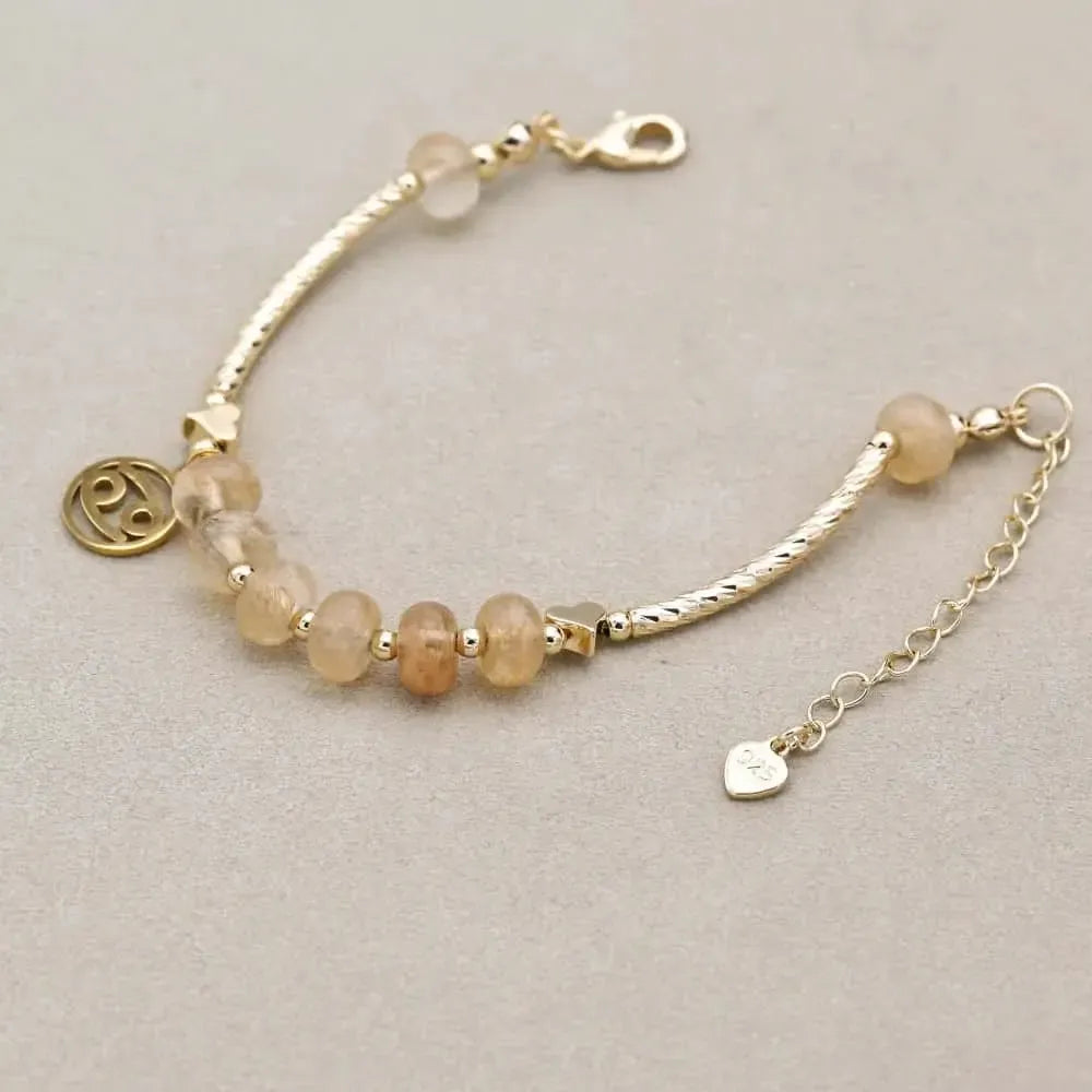 Bracelet Zodiaque en Quartz Fumé