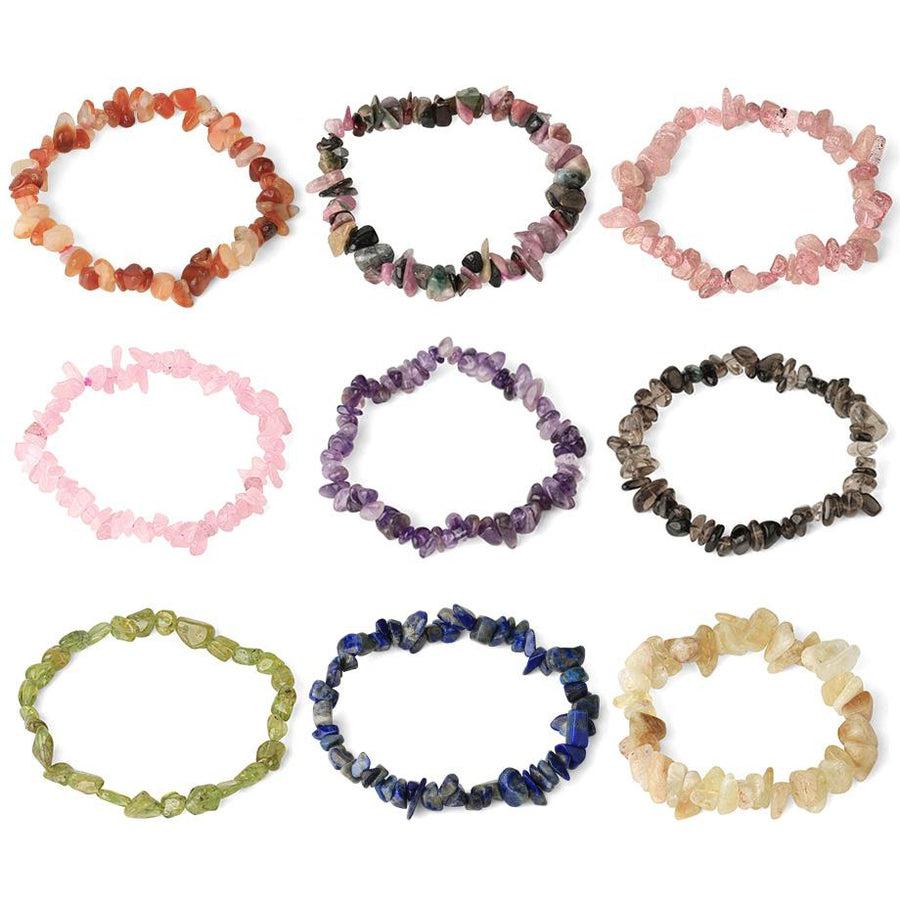 Bracelets en pierres irrégulières