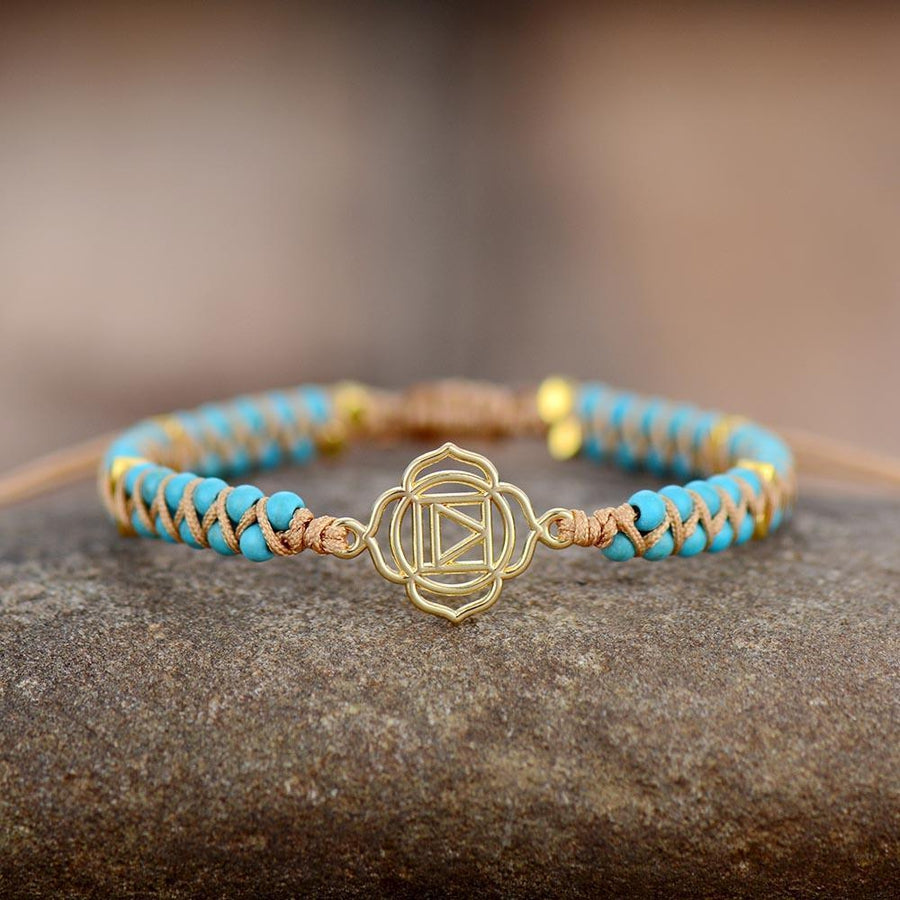 Bracelets «Muladhara» en Turquoise et Howlite