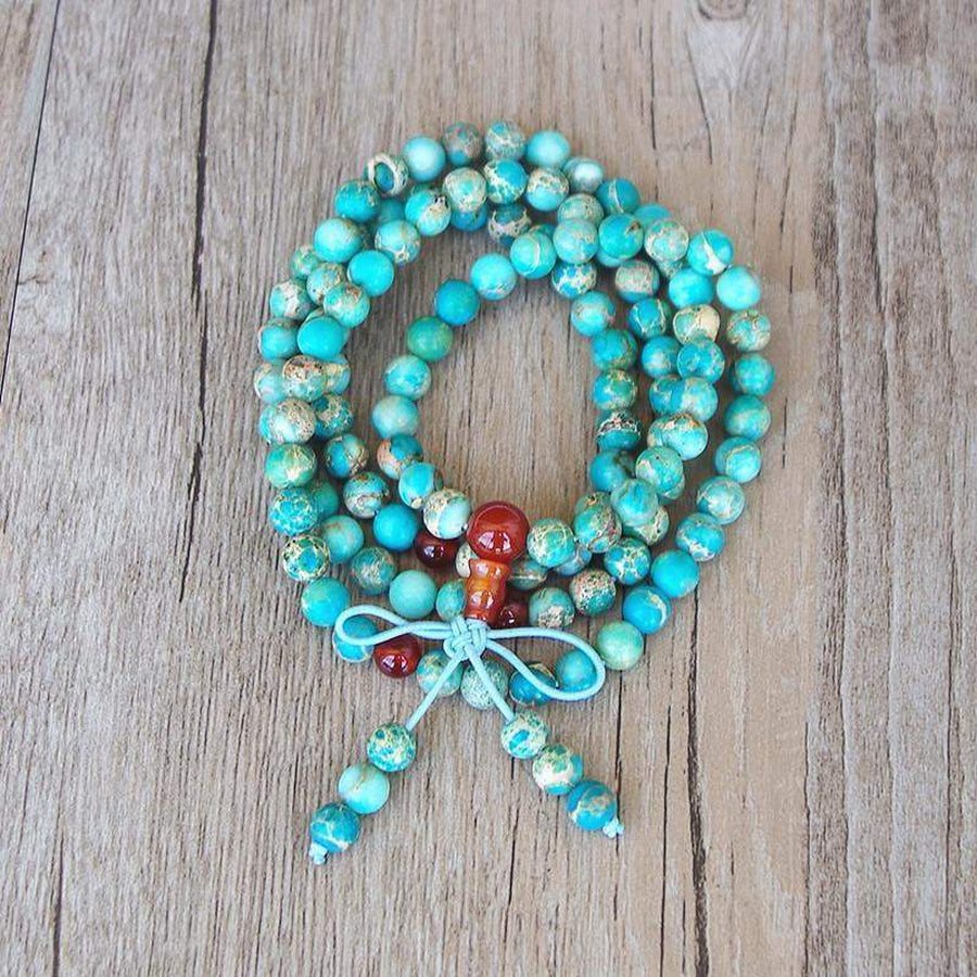 Mala de prière 108 perles en céramique