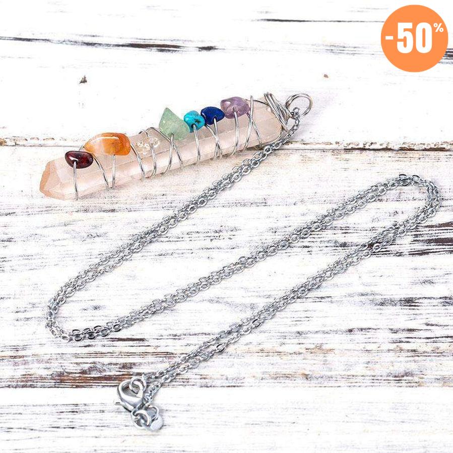Pendentif «énergie positive» des 7 Chakras