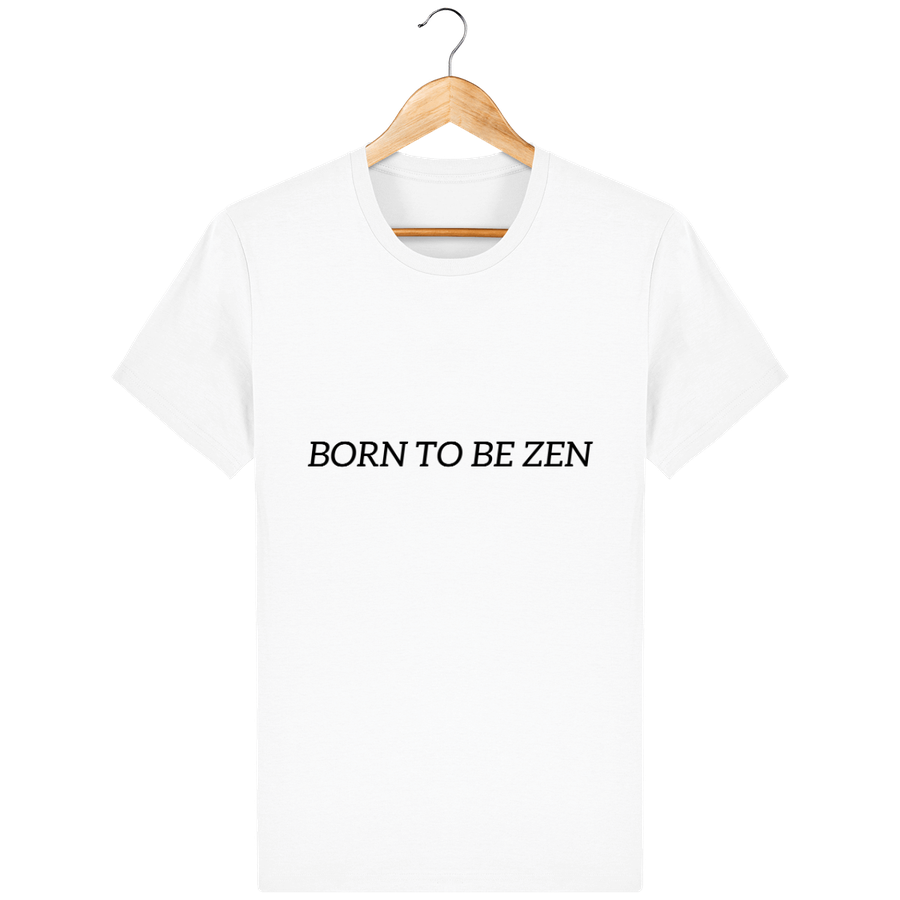 T-shirt en coton bio «Born to be Zen» pour homme, à col rond
