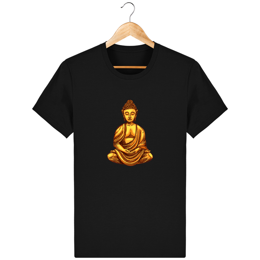 T-shirt en coton bio «Bouddha 2» pour homme, à col rond