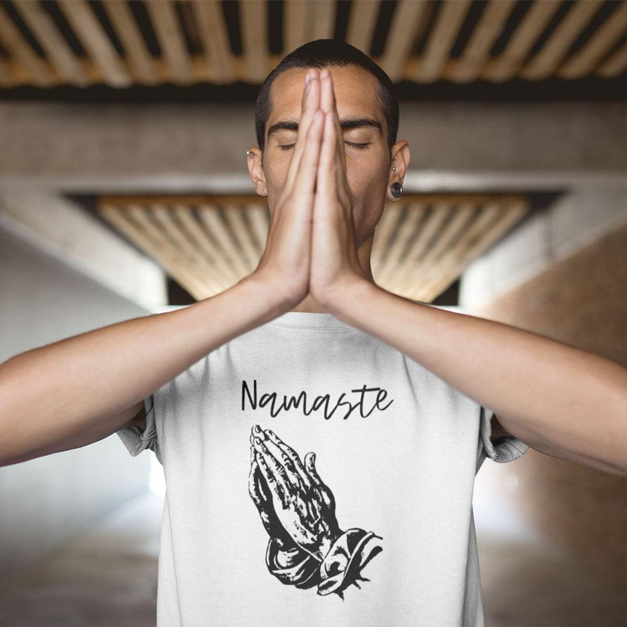 T-shirt en coton bio «Namaste 2» pour homme, à col rond