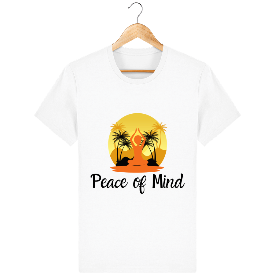 T-shirt en coton bio «Peace of Mind» pour homme, à col rond