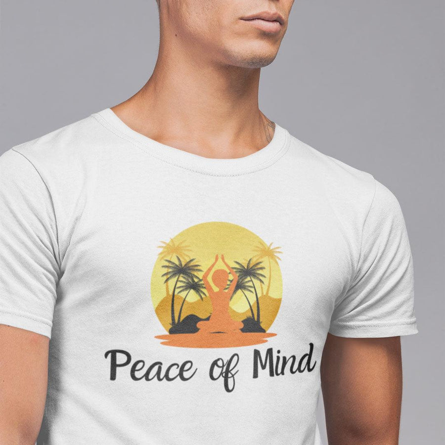 T-shirt en coton bio «Peace of Mind» pour homme, à col rond