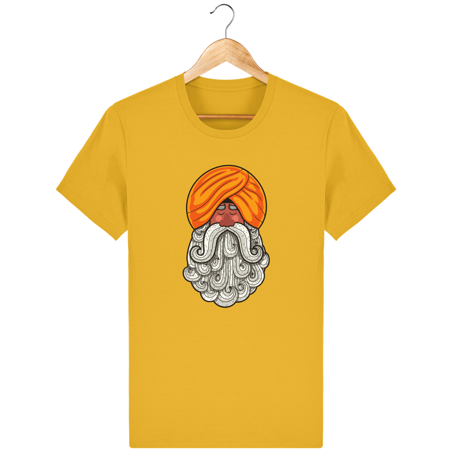 T-shirt en coton bio «Yogi 2» pour homme, à col rond