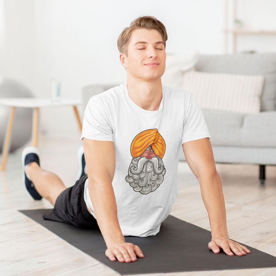 T-shirt en coton bio «Yogi 2» pour homme, à col rond