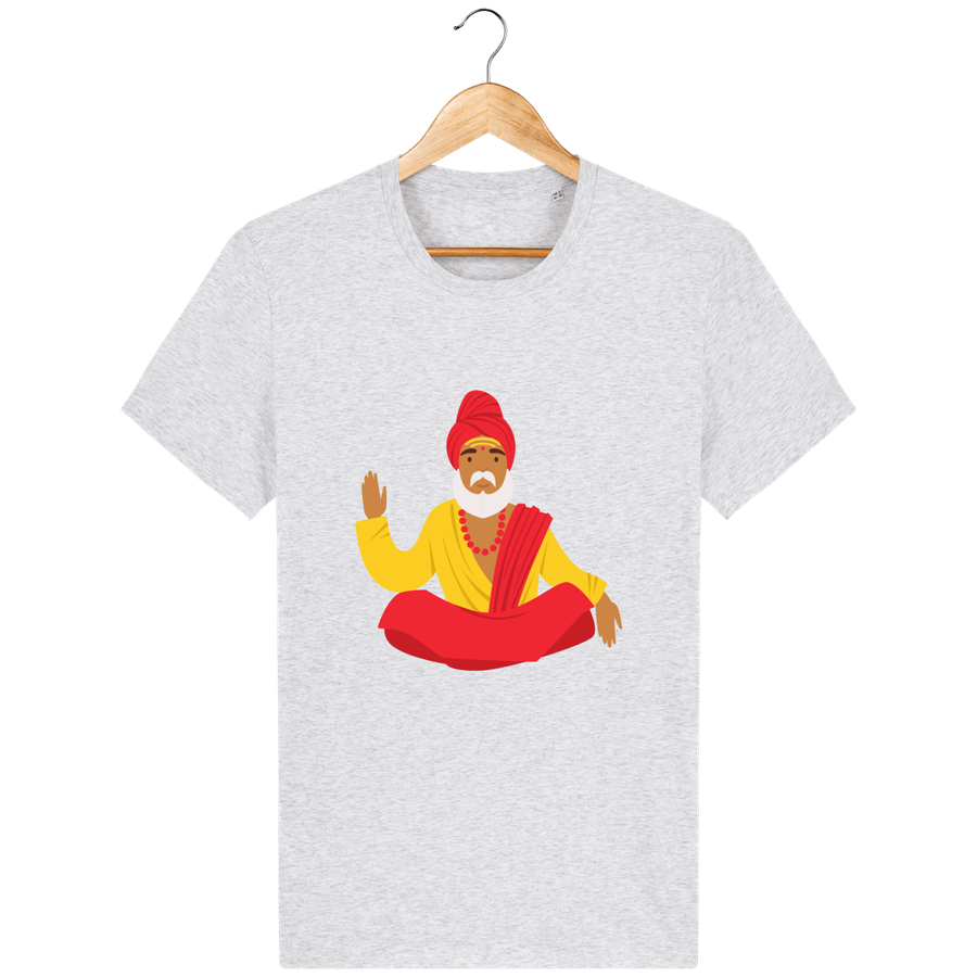 T-shirt en coton bio «Yogi 3» pour homme, à col rond