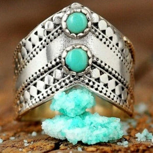 Bague En Acier Inoxydable Avec Cabochon Rond En Pyrite - Pierre Naturelle 10 Mm, Taille 54 à 56
