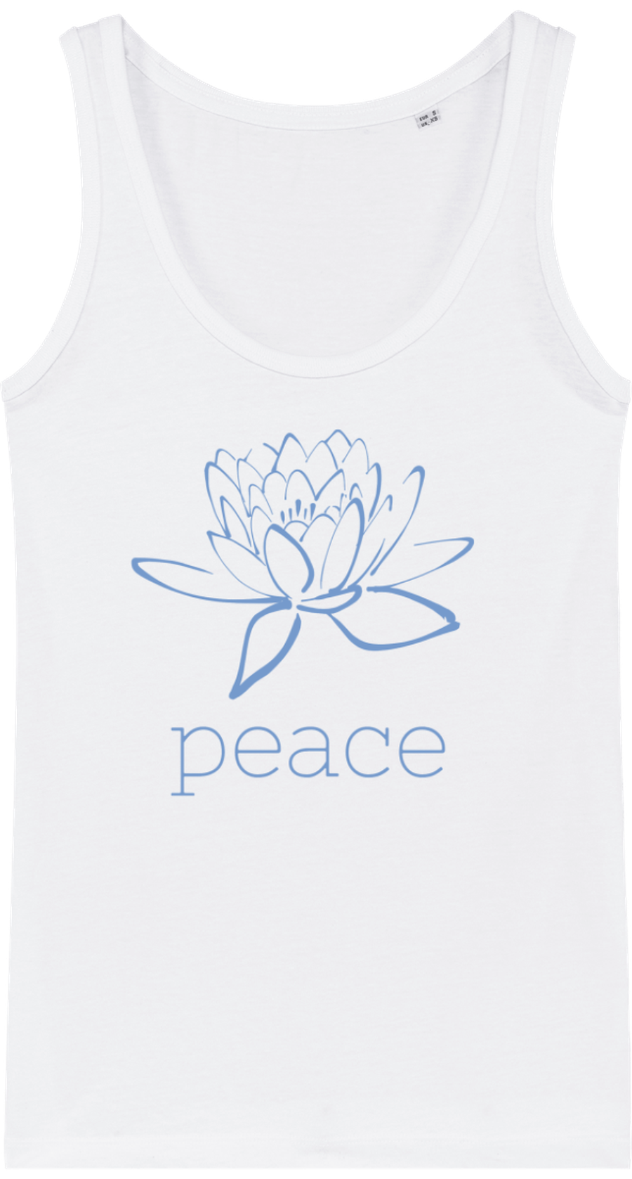 Débardeur en coton bio «Peace» pour Femme