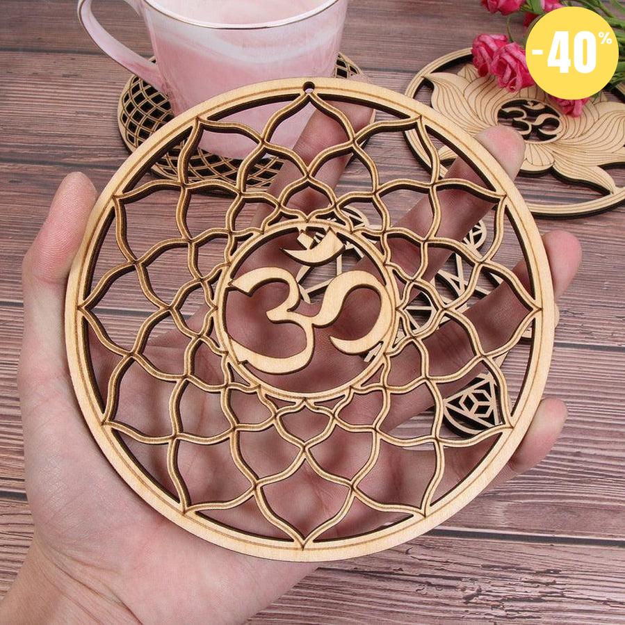 Fleur de vie en bois - différents modèles diamètre 14cm