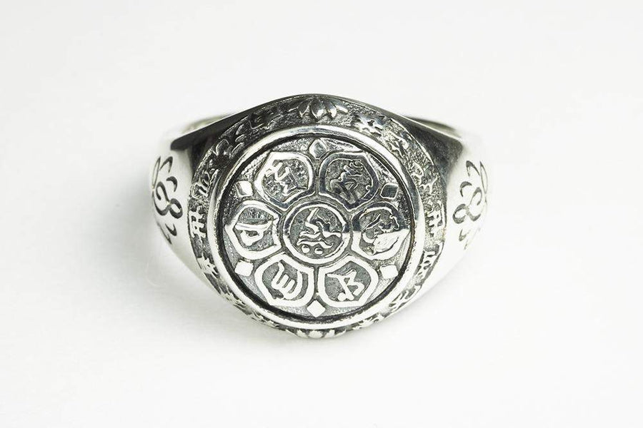 Bague «Om Mani Padme Hum» en Argent Sterling 925