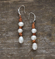 Boucles d'oreilles en perles d'eau douce