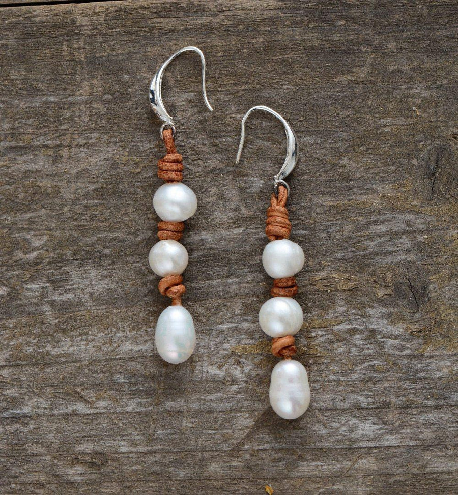 Boucles d'oreilles en perles d'eau douce